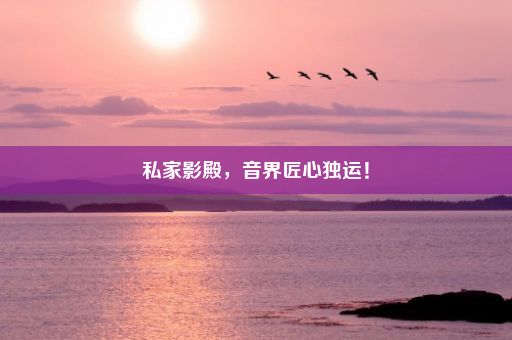 私家影殿，音界匠心独运！